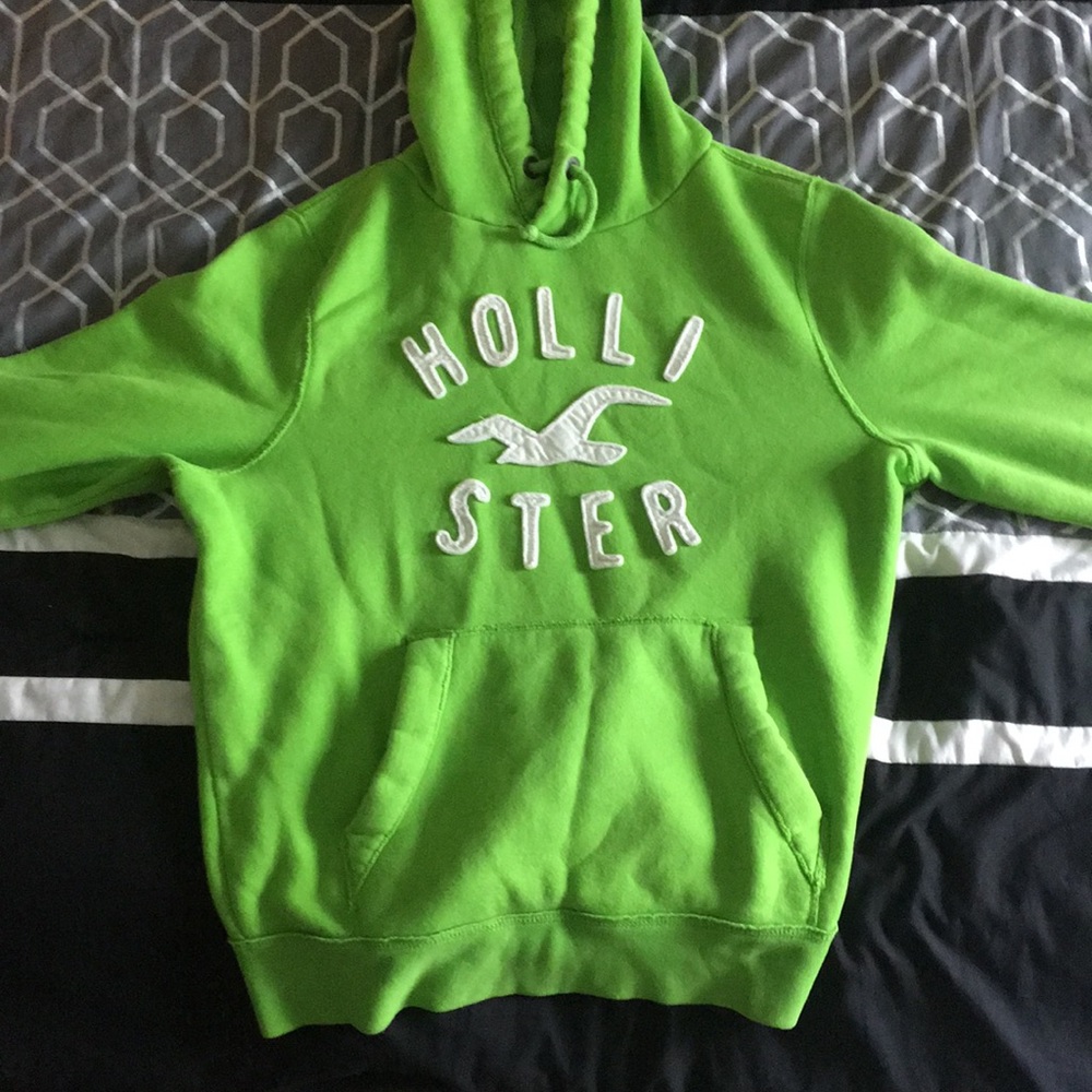 Lime green Hollister hoodie